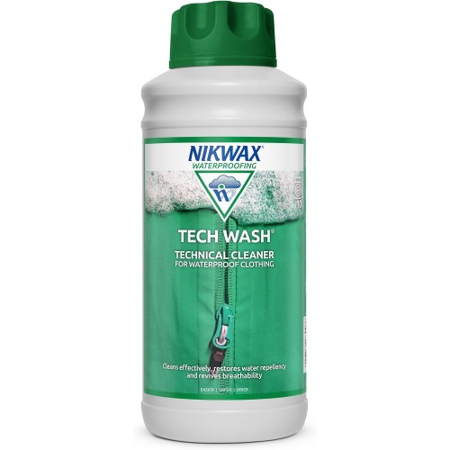 NIKWAX TECH WASH 1 Litre Large Bottle Technical Cleaner For Waterproof Clothing